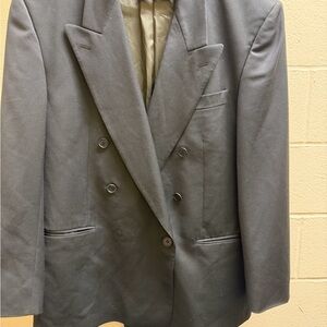 Yves Saint Laurent Black Double-Breasted Blazer